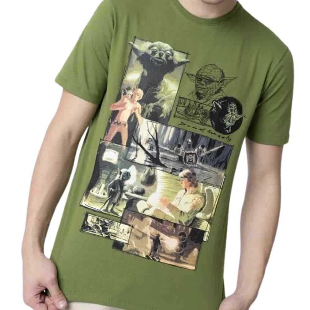 Camiseta Piticas - Star Wars Luke e Yoda