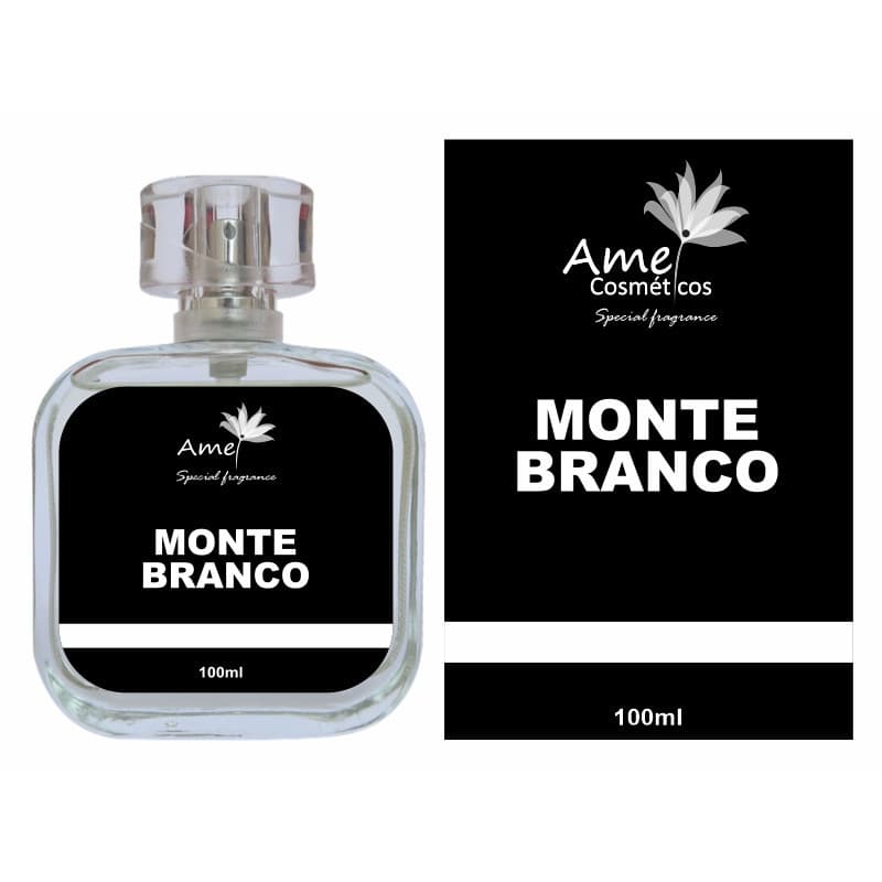 Perfume Monte Branco Masculino Amei Cosméticos Alta Fixação 33% de Essência Importada EDP