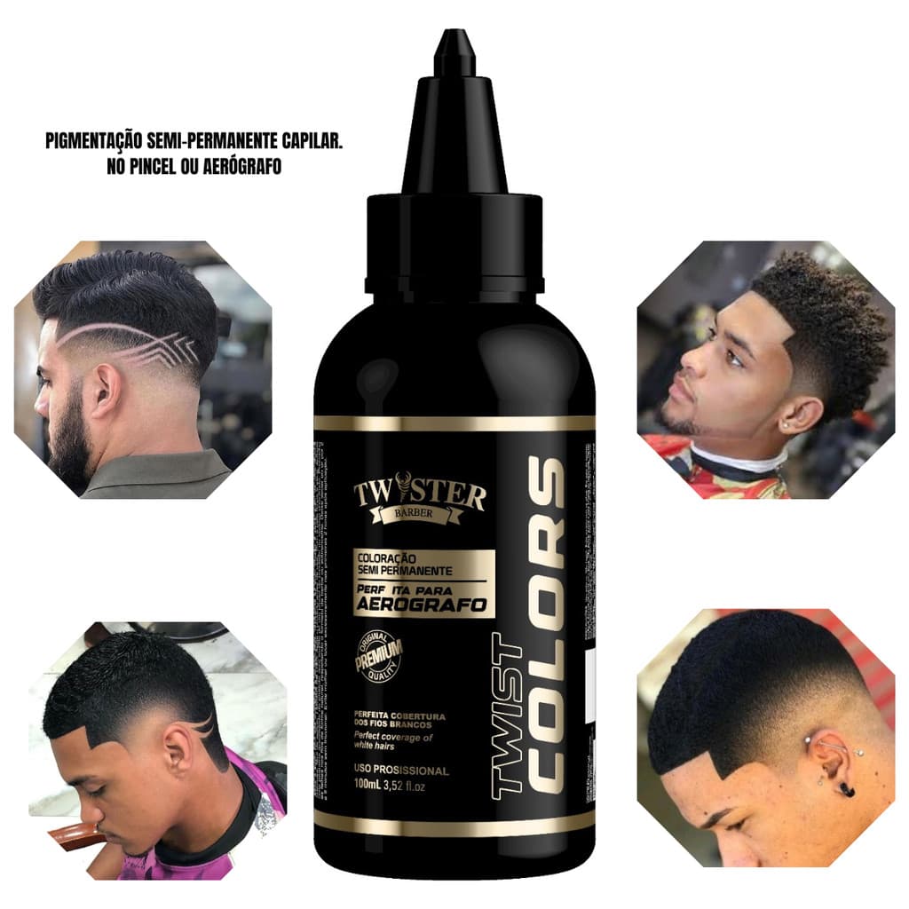 Maquiagem Capilar Twister 100ml Profissional Resistente Água