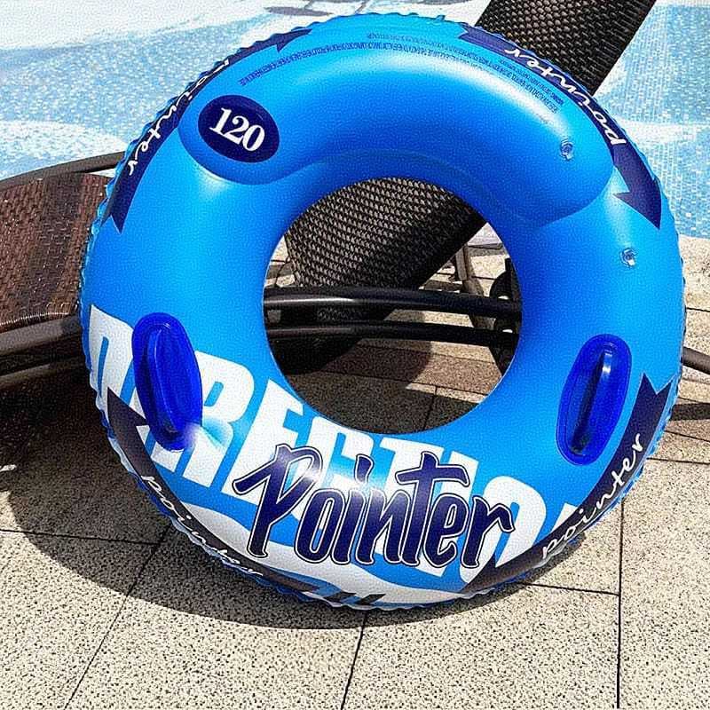 Boia Anel De Natação De 80/90/100/120 CM Engrossado Air Bag Duplo Com Alça PERFECT （Boia -015）