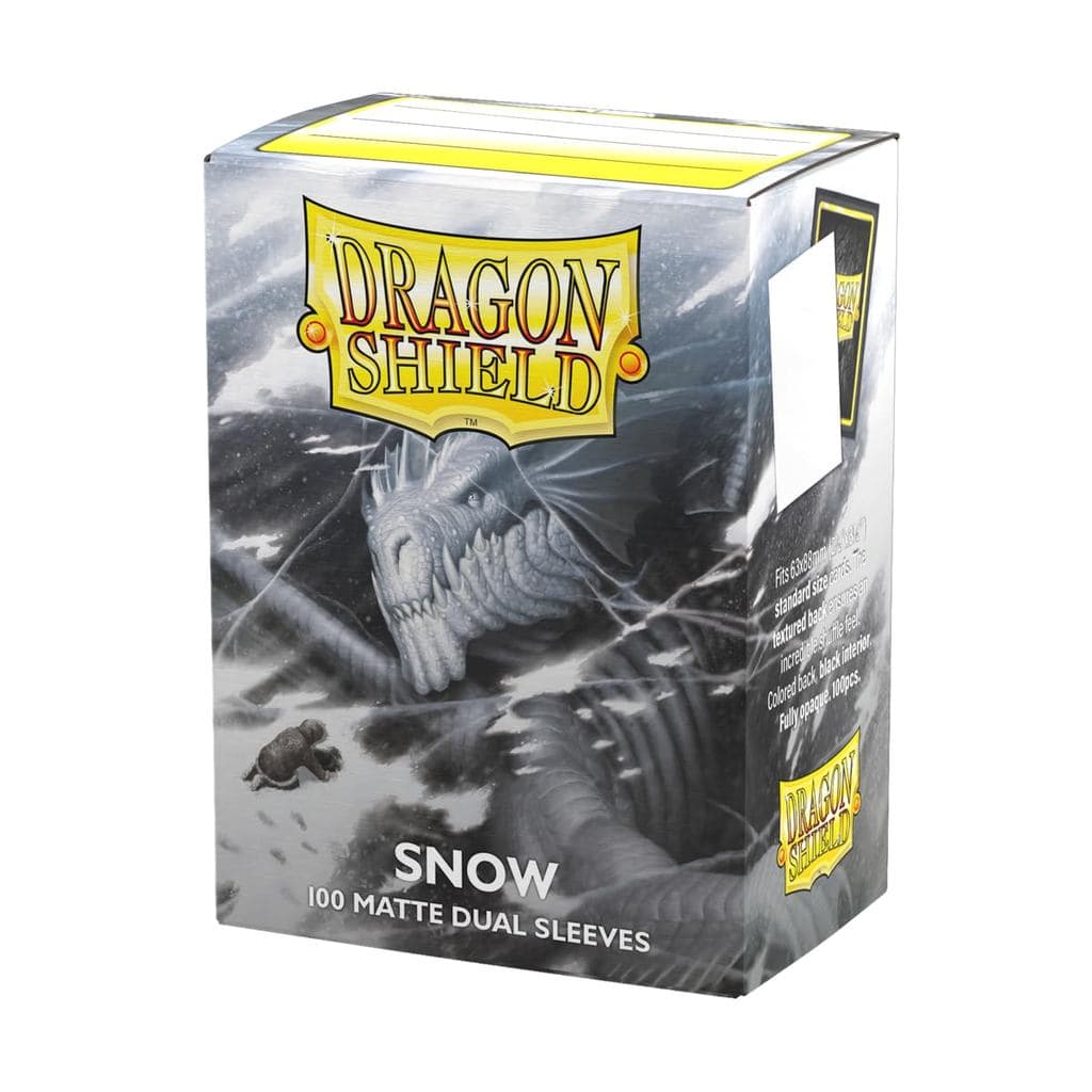 Dragon Shield Matte Manga Dupla Tamanho Padrão Neve 100 Peças AT-15005