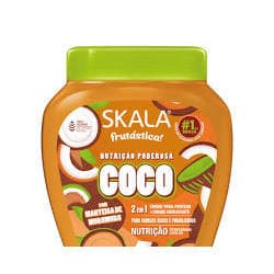 Skala Coco 2 em 1 1kg | Creme de Pentear + Máscara Hidratante Nutrição Poderosa Óleo de Coco - Liberado