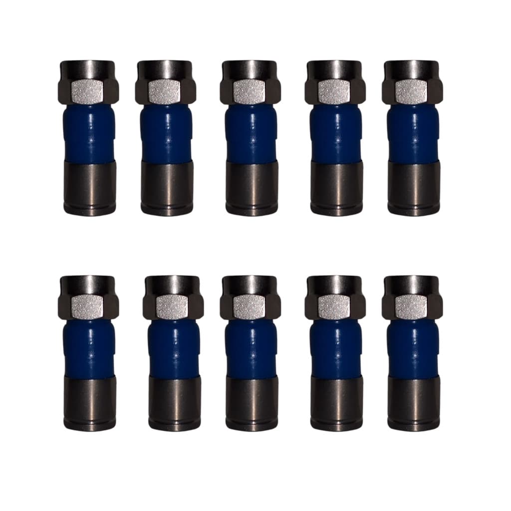 Pacote 50 unid Conector Compressão RG6 F p/ TV ProEletronic