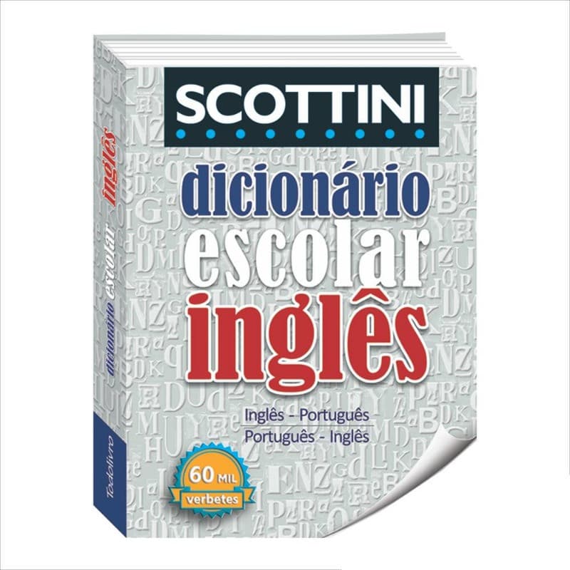 Dicionário Escolar Inglês - Português Scottini Catavento 1 Un