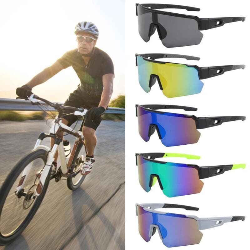 1 Unidade de Óculos de Ciclismo com Proteção UV, Óculos à Prova de Vento para Homens e Mulheres, Lentes para Ciclismo de