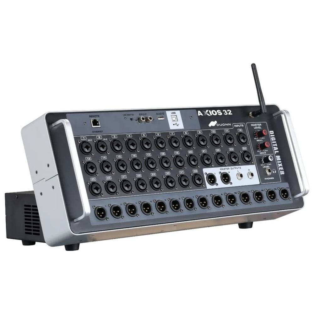 MIXER MESA DIGITAL DUONN RACK PROJETADO AXIOS 32 CANAIS 14 AUX C/ RTA