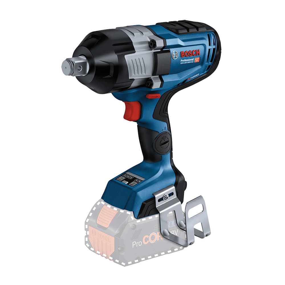 Chave de Impacto 34" a Bateria 18V (não inclusa) Motor Brushless BITURBO Bosch GDS 18V-1600 HC
