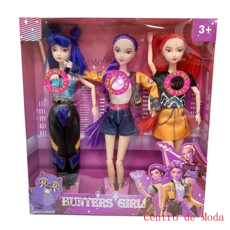 Nova Boneca K-POP de Vinil Zoe, Boneca Demon Slayer Mimi, Grupo de Meninas