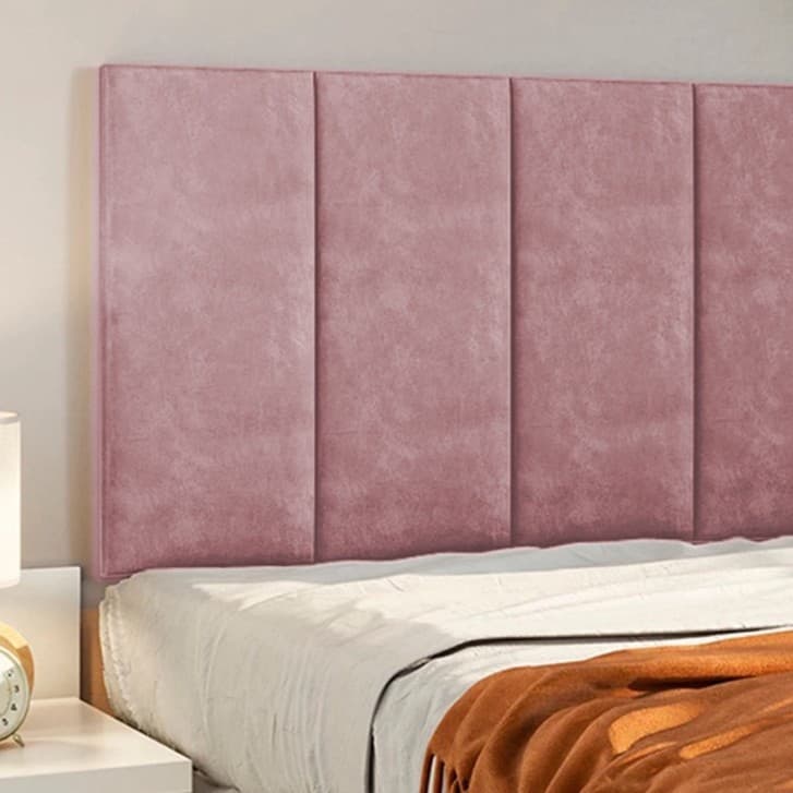 Cabeceira Modular Decorativa Varias Opções Cama Box Solteiro Casal Queen King - Auto Adesivo Super Confortável