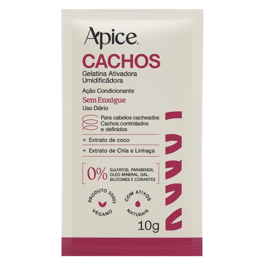 Apice Sachê Gelatina Cachos Nutritivo 10g