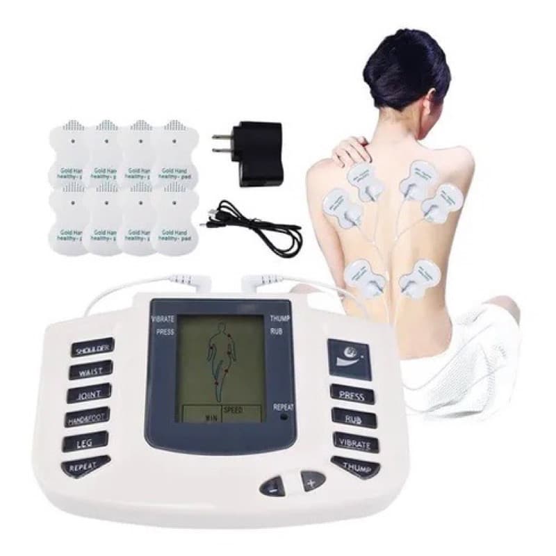 Aparelho Tens Choque Fisioterapia Eletrochoque Eletrodos Aparelho de fácil uso Ajuste de intensidade
