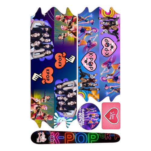 Cartela Adesivo Bike Guerreiras Do K-pop Infantil 12/16/20