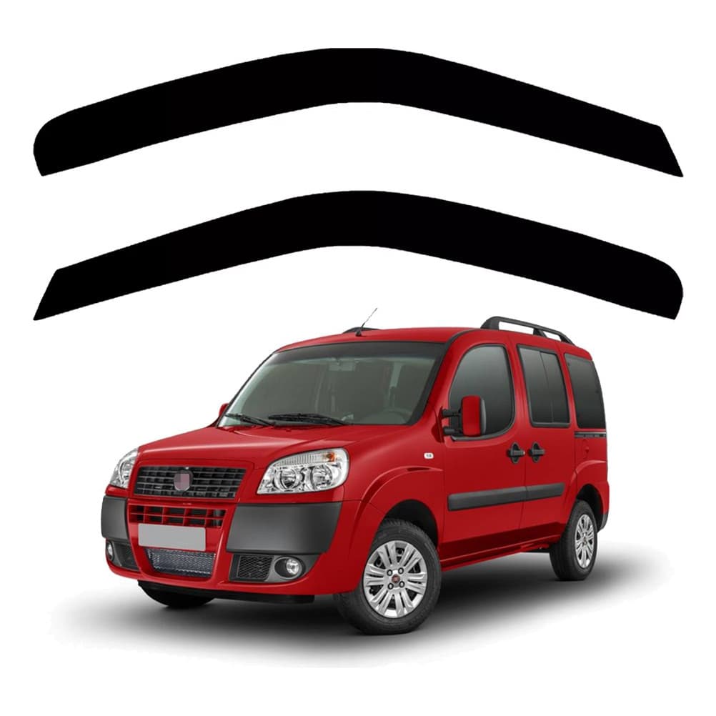 Calha De Chuva Para Doblo 2 Portas 2001 Até 2021 Fumê