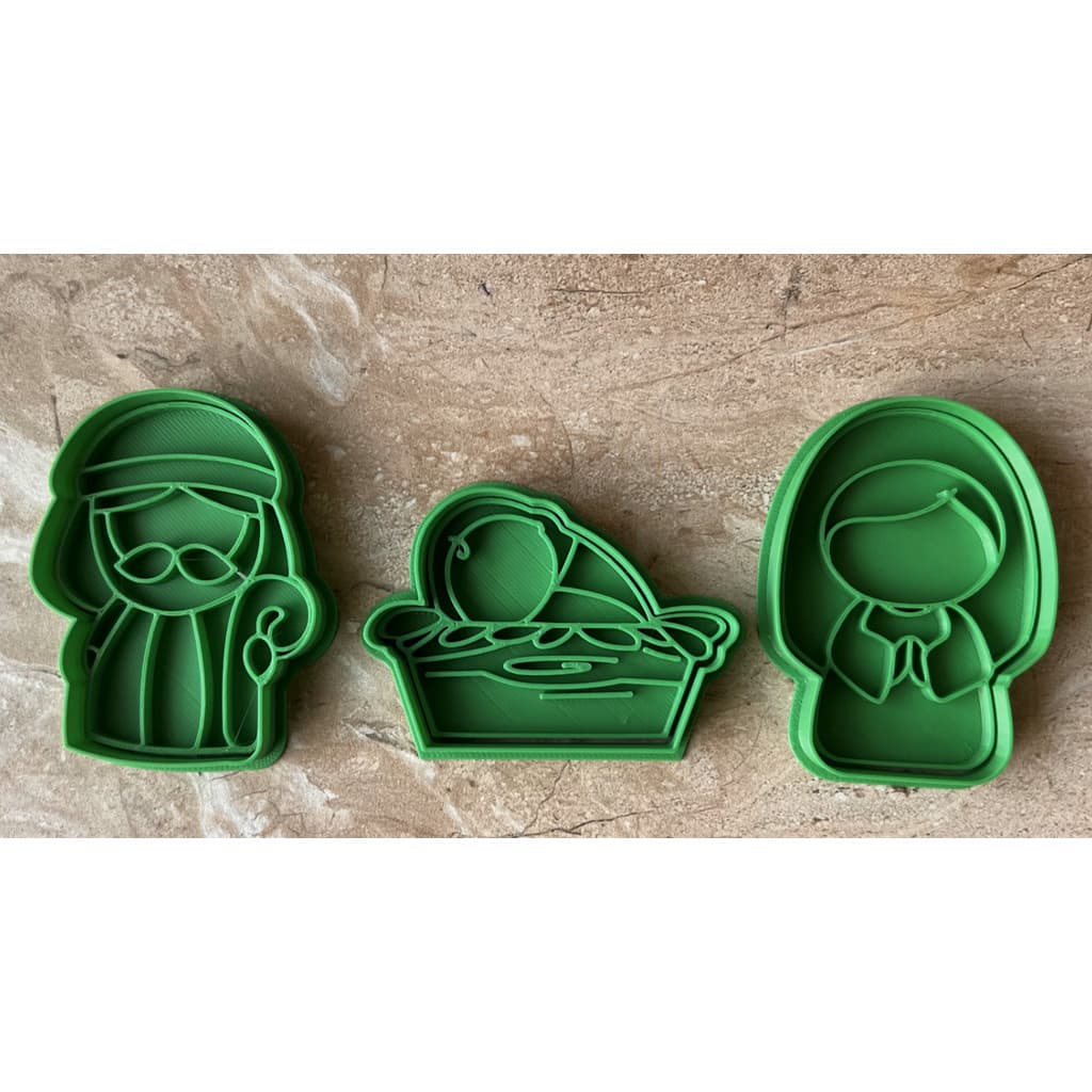 KIT Cortador de biscoito de Natal - Tema Presepio