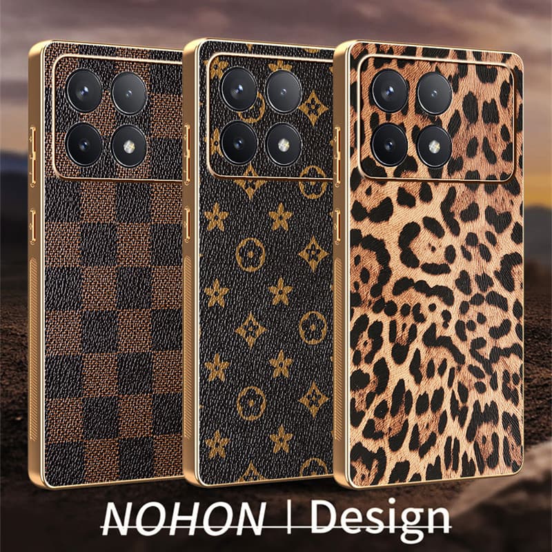 Capa De Telefone De Couro De Luxo Para Poco X8 Pro Max F8 Ultra M8 F7 Plus X7 C85 4G 5G Capinha Celular