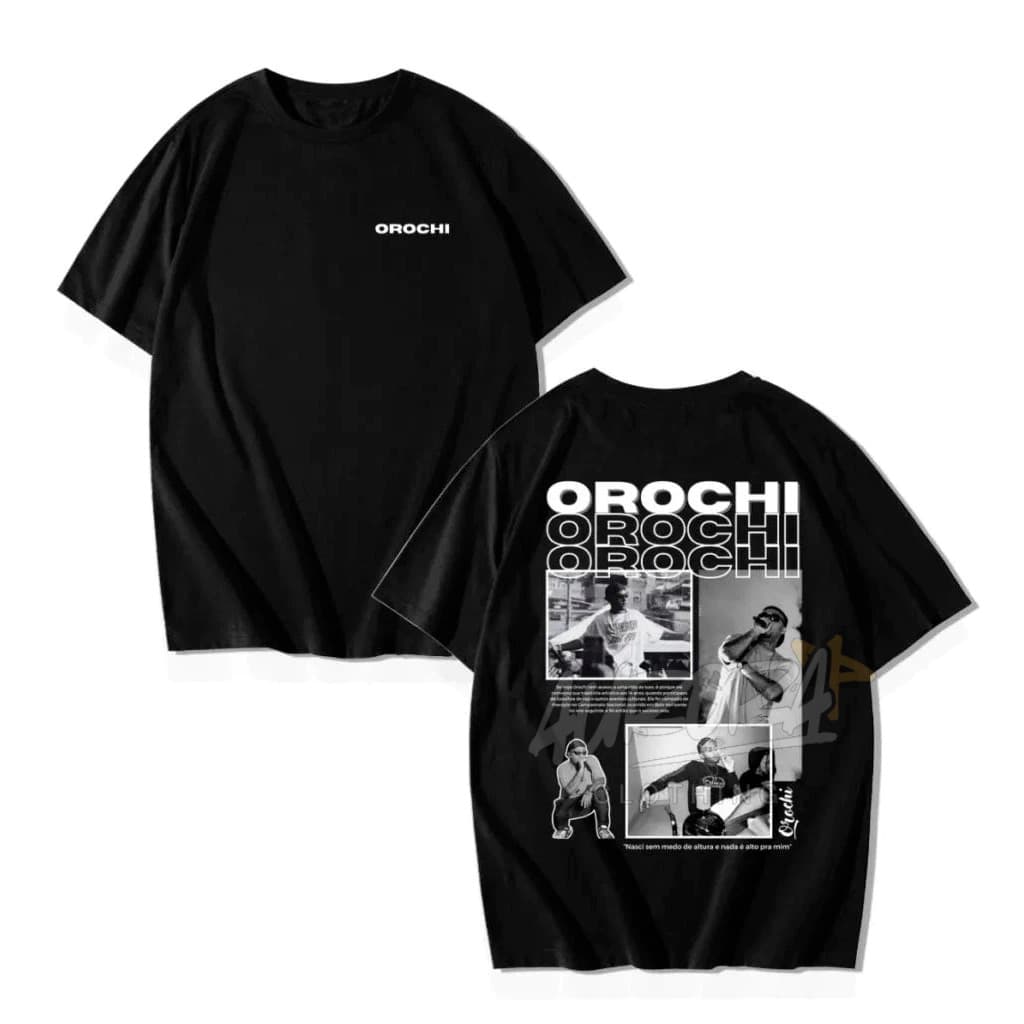 Camiseta T-Shirt Cantor Trap Orochi Camisa 100% Algodão Streetwear Lançamento Envio Rápido Oferta