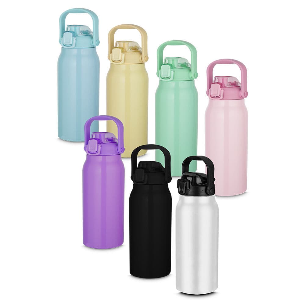 Garrafa Litrão com Alça e Bico 1,5L em Aço Inox Roxa