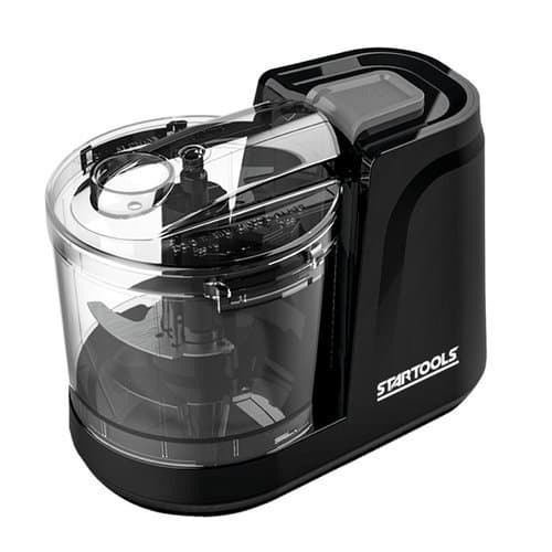 Processador Elétrico Compacto 200W Capacidade 350ml Mini Triturador Alimentos Preto