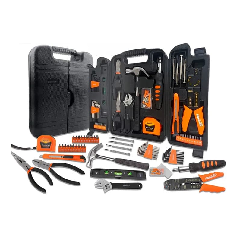 Kit Jogo de Ferramentas 129 Peças Completo com Chaves Sparta Ferramentas Cor Laranja