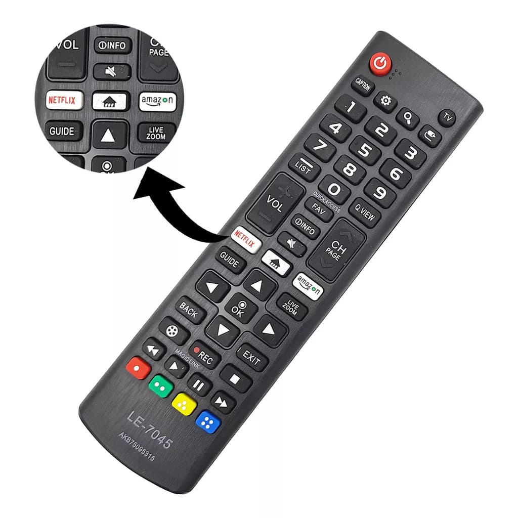 Controle Remoto Para LG TV 32lk615bpsb Akb75375604