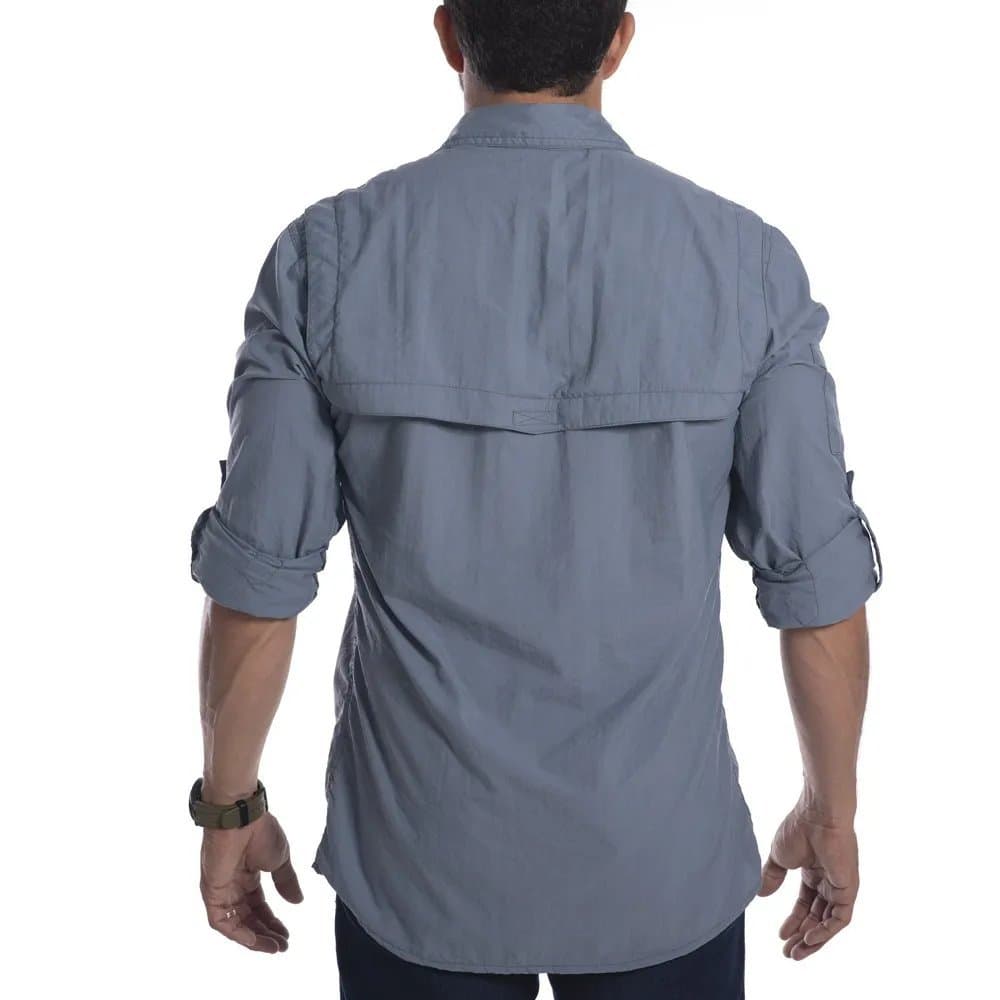 Camisa Hard Em Poliamida Com Proteção UV e Tela para Ventilação