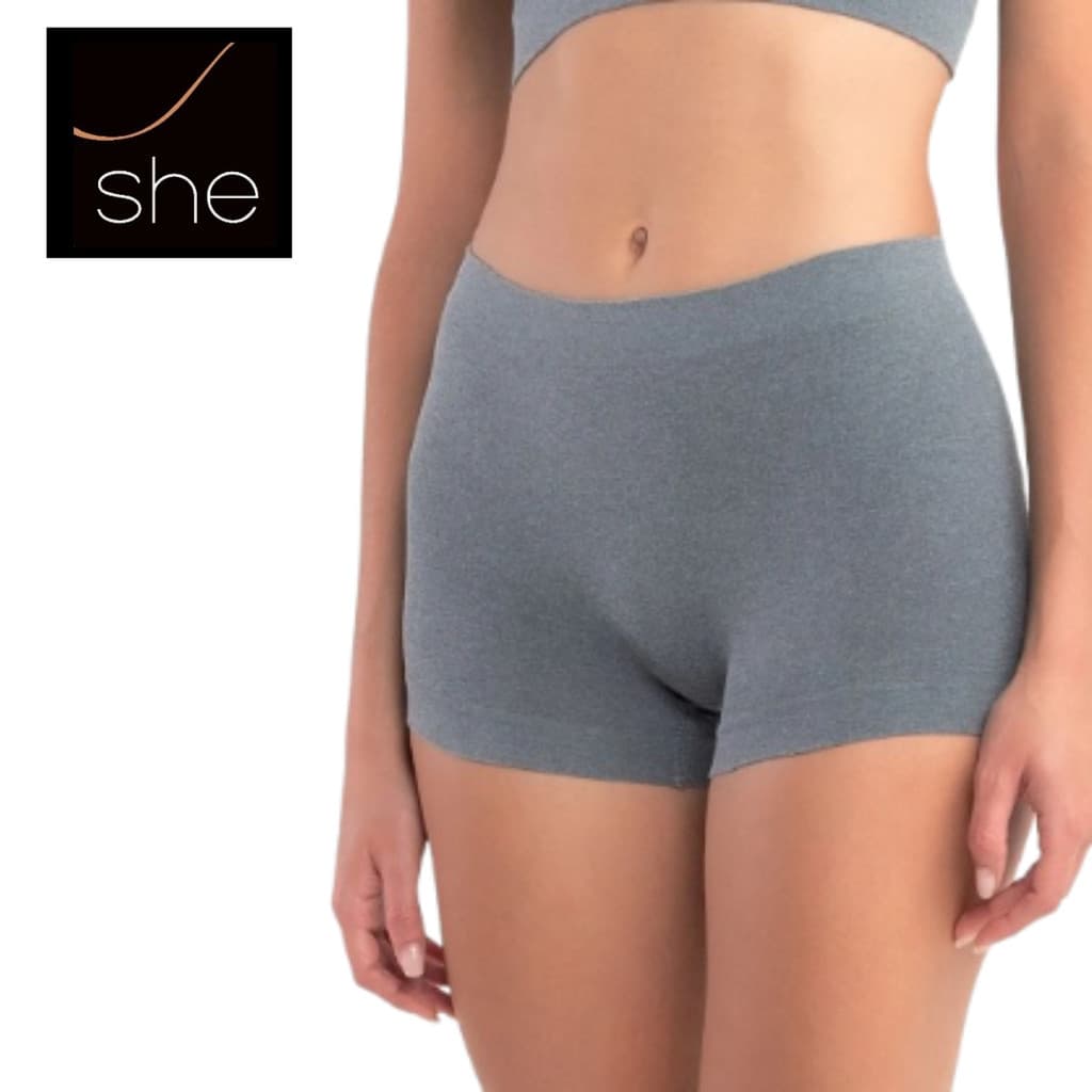 Calcinha Boxer She Mash Boyshorts Sem Costura Microfibra 746.05