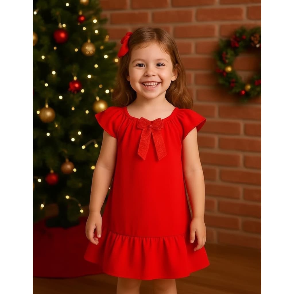 Vestido Infantil Ciganinha Linha Festas Moda Evangelica