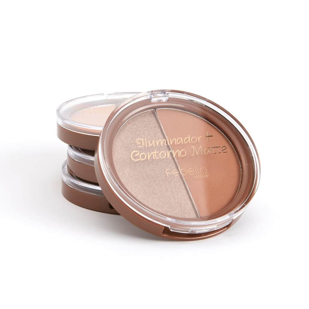 PALETA DUO CONTORNO E ILUMINADOR ALTA PIGMENTAÇÃO 4 CORES – FEBELLA MAKEUP