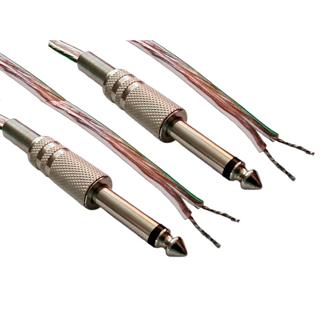 Fio Caixa Som 2x1,00mm P10 X Descascado P/ Borne Pressão 2M (PAR)