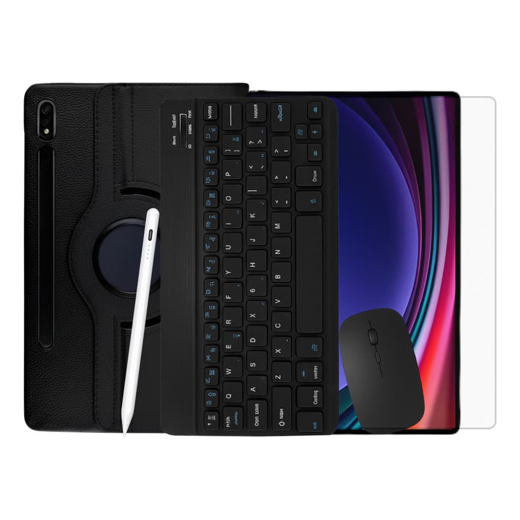 Kit Capa Cantea Teclado Mouse E Pelicula Para Tab S9 Ultra