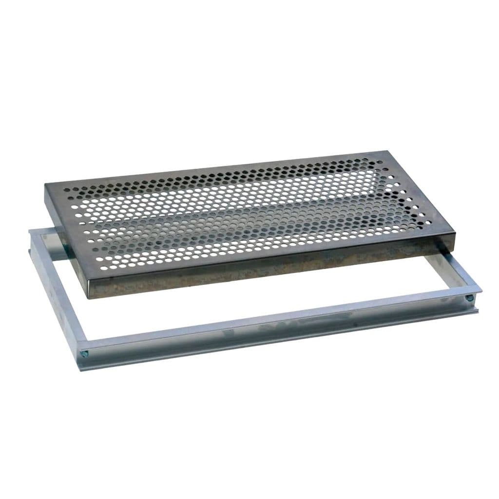 Grelha Ralo Linear Perfurada Em Inox 20x40cm Água Pluvial Ralo quintal area externa interna Inox