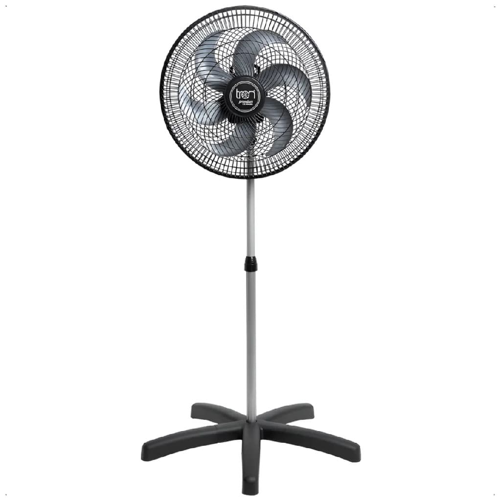 Ventilador Oscilante De Coluna E Pedestal 50cm Tufão Tron 6 Pás Pp Premium 140w Preto