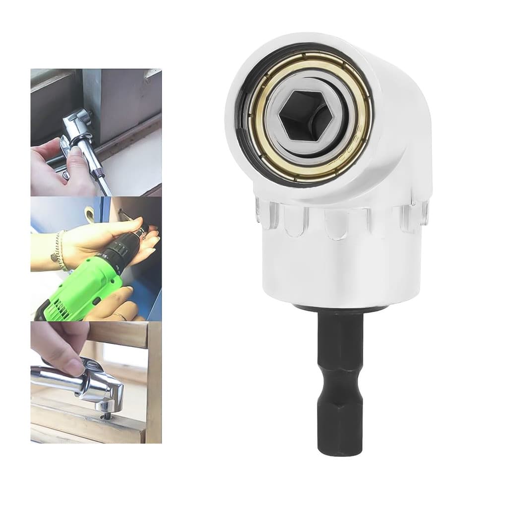 Kit Para Parafusadeira Adaptador 90 Graus Parafusadeira Angular Longo Furadeira+Canto Curto Versátil Adaptado