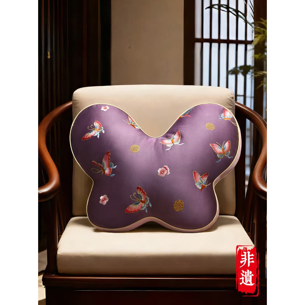 Novo estilo chinês travesseiro High-End luz luxo travesseiro sofá sala de estar almofada em formato especial bordado bor