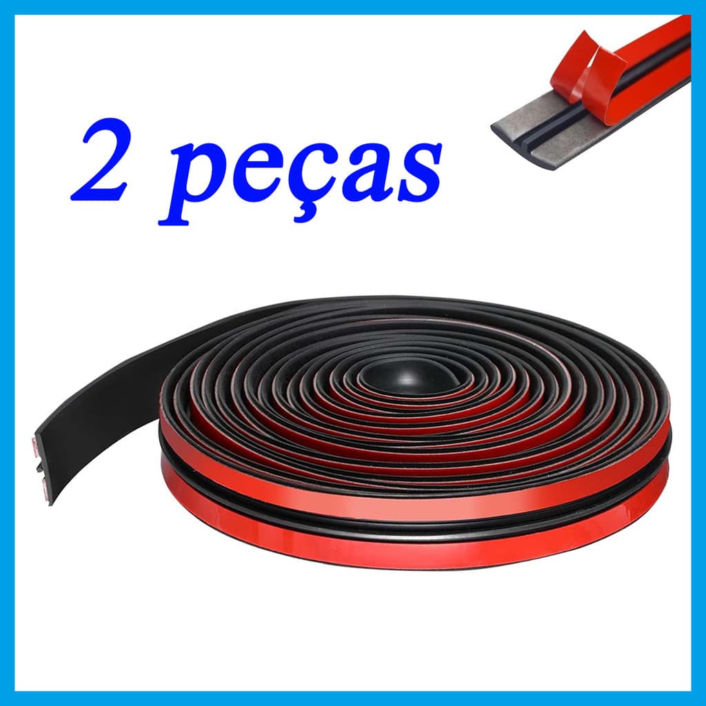 2 Pcs Tira de vedação de pára-brisa de carro em forma de T de 19 mm丨Tira Anti-poeira à prova d'água para teto solar Tira