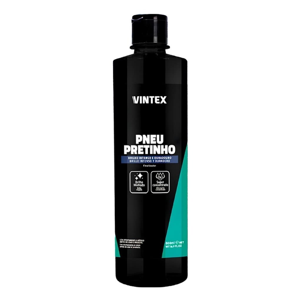 Pneu Pretinho Vonixx Brilha Pneus Carro Moto Vintex 500ml