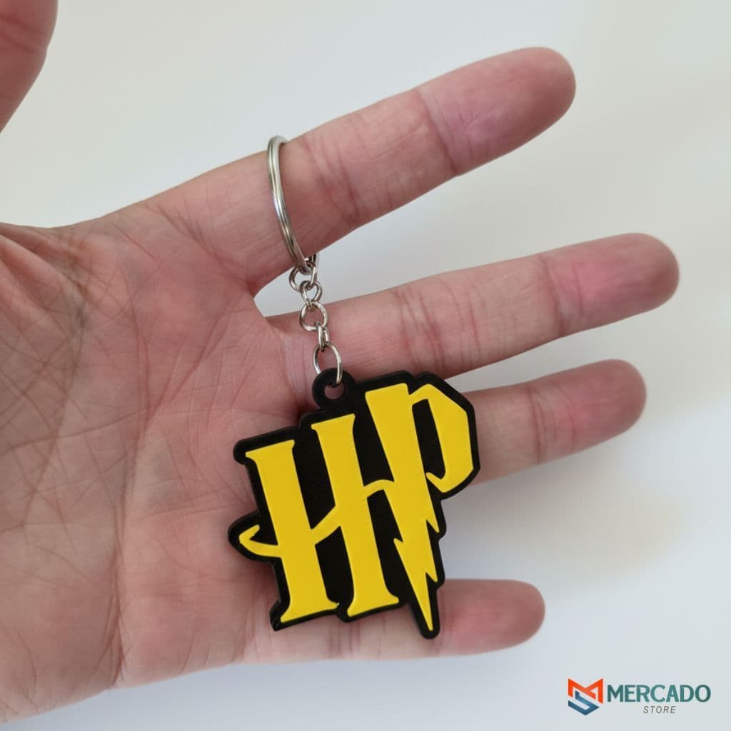 Chaveiro Harry Potter – Logo Hogwarts, Magia, Geek, Bruxo, Presente Criativo Colecionável Inspirado