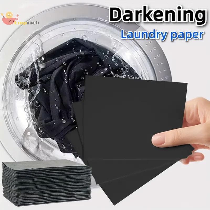 EMCH > Folhas Iluminadoras De Roupas , 5-30 Peças , Intensificadoras De Cor Preta Para Tecidos Escuros E Pretos , Papel