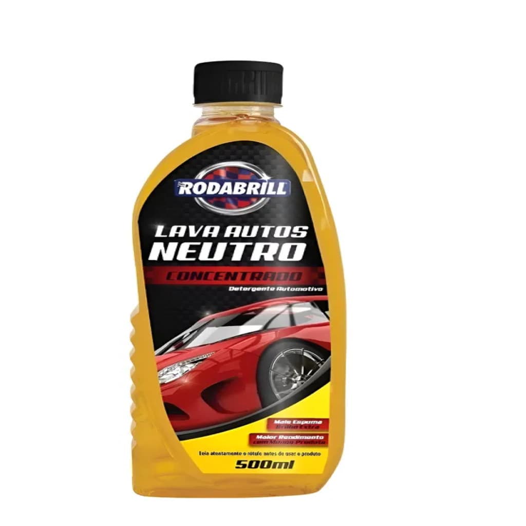 Shampoo Automotivo Rodabrill Para Carro Moto Concentrado Neutro 500ml