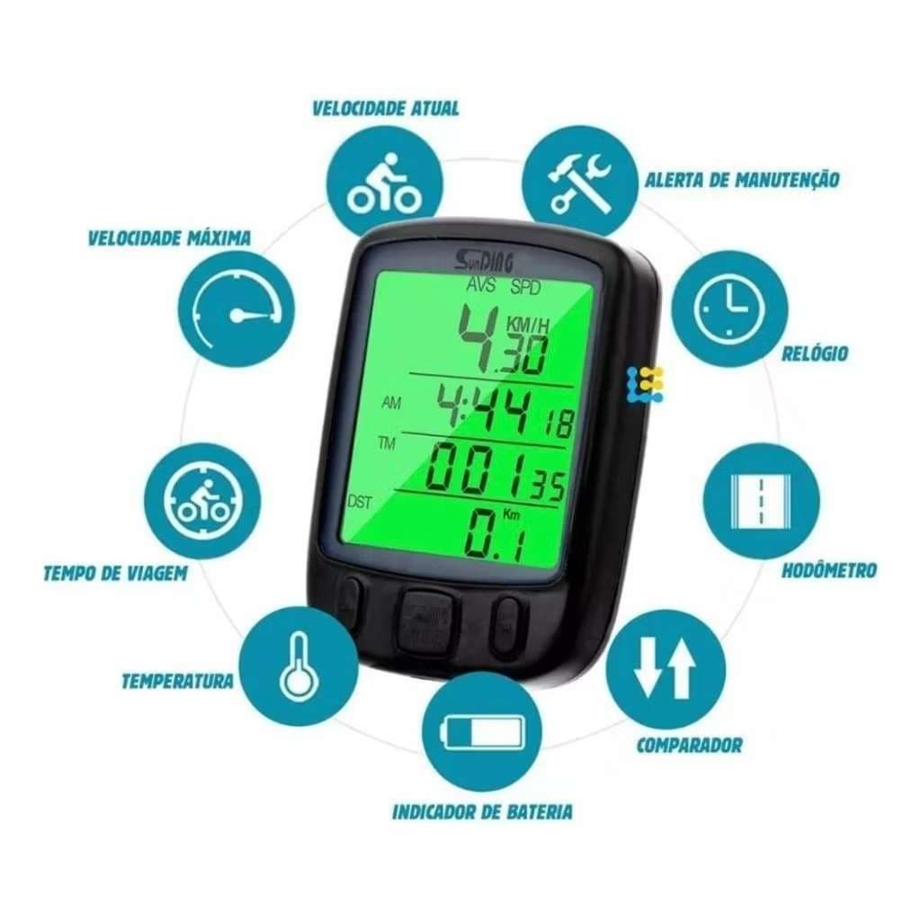 Velocímetro Ciclocomputador Velocimetro Para Bike Bicicleta