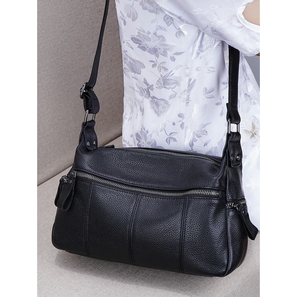 Bolsa mãe de meia-idade 2026 verão novo estilo de couro macio de grande capacidade Casual bolsa mensageiro de compras el