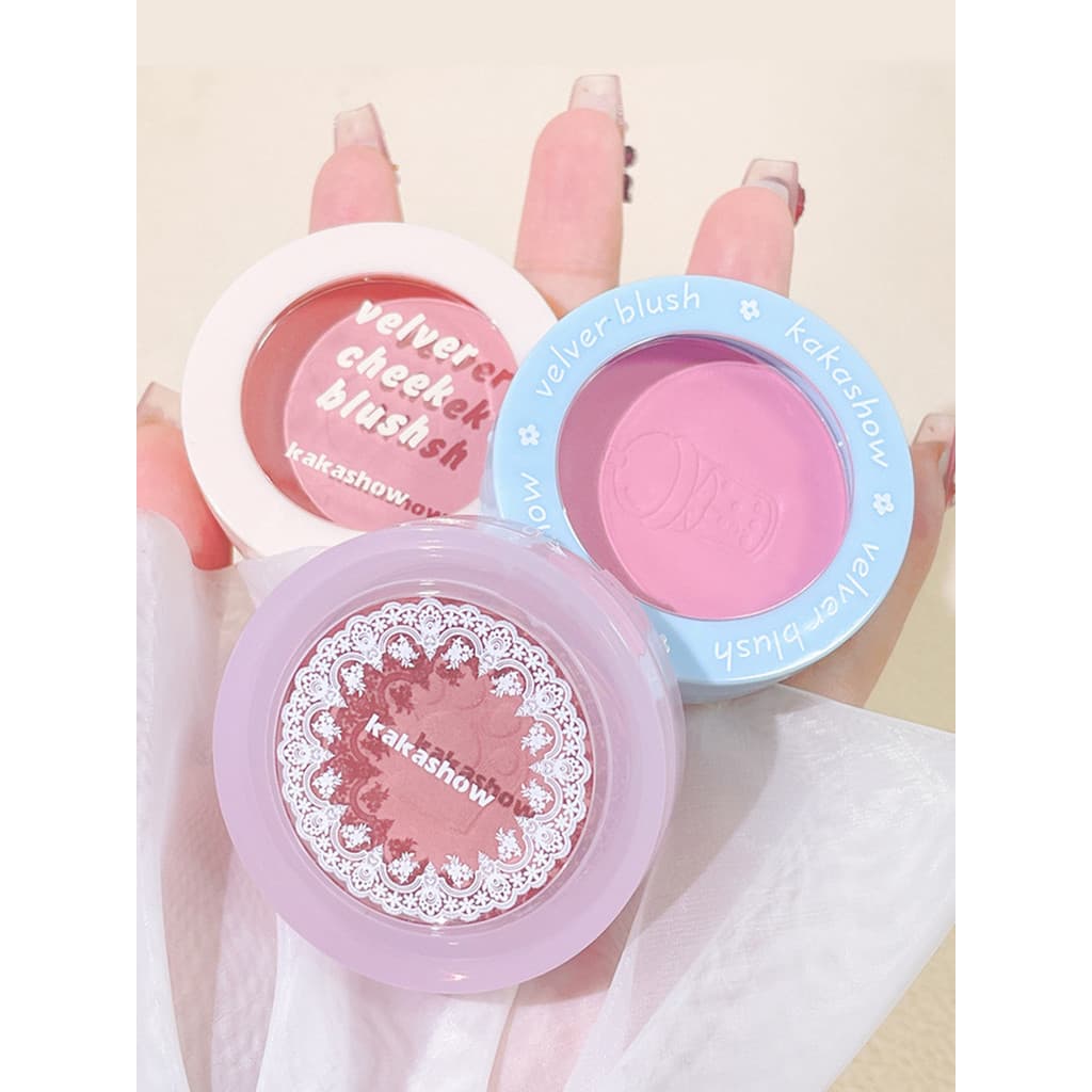 Blush monocromático fosco baixa saturação leite em pó iluminando Natural Nude maquiagem leite damasco laranja pêssego Ro