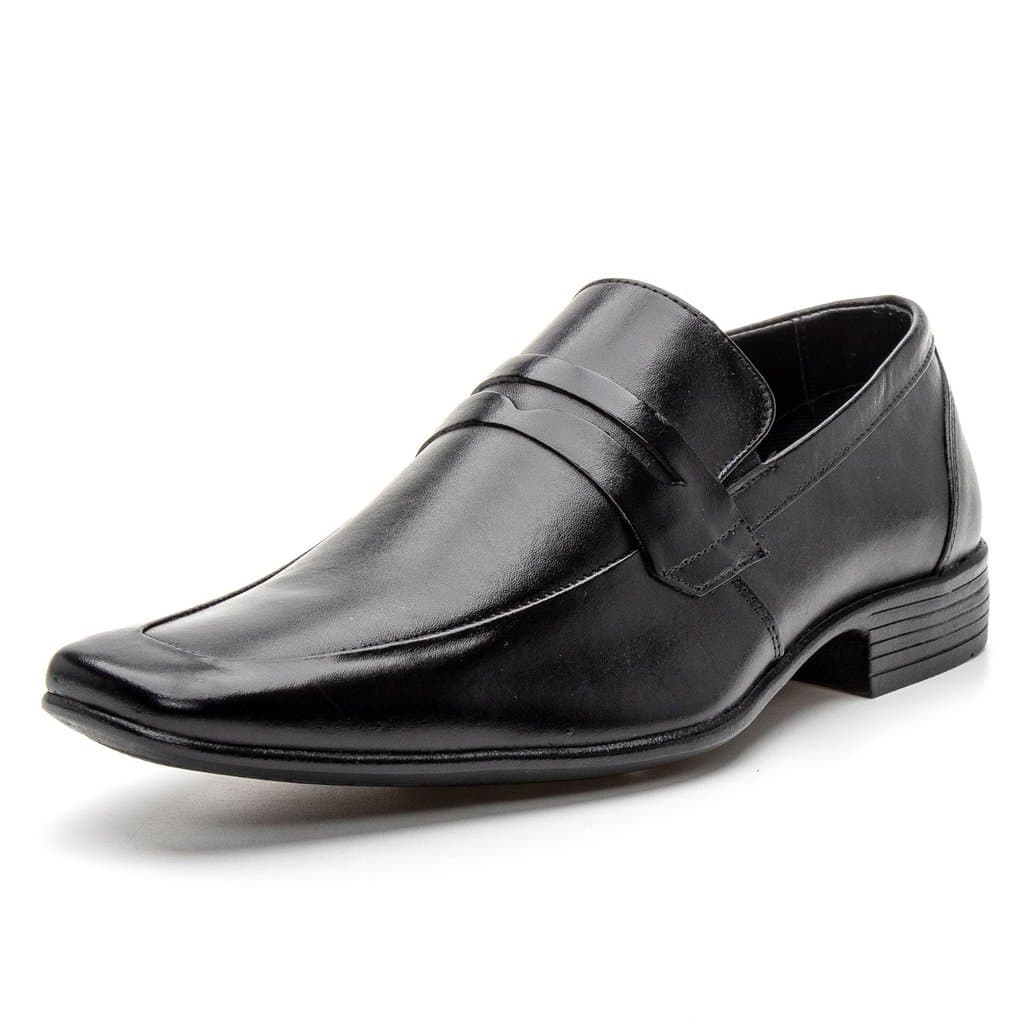 4606BGI-Sapato Social Masculino Loafer calce fácil em Couro