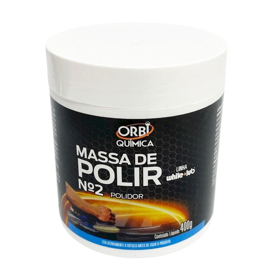 Massa de Polir N°2 Orbi 400g Polimento Automotivo