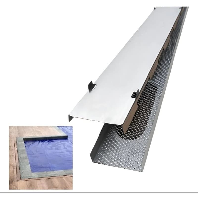 Ralo Grelha 5x100cm Inox 304 C/ Suporte + Tela Anti insetos (1 unidade)
