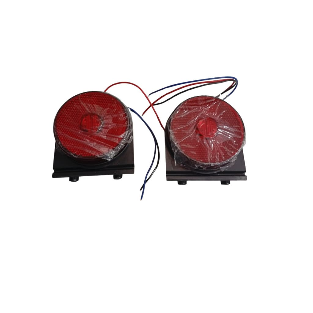 Lanterna Lateral Carreta Com Suporte 3 Led Bivolt Ambar Cinoy