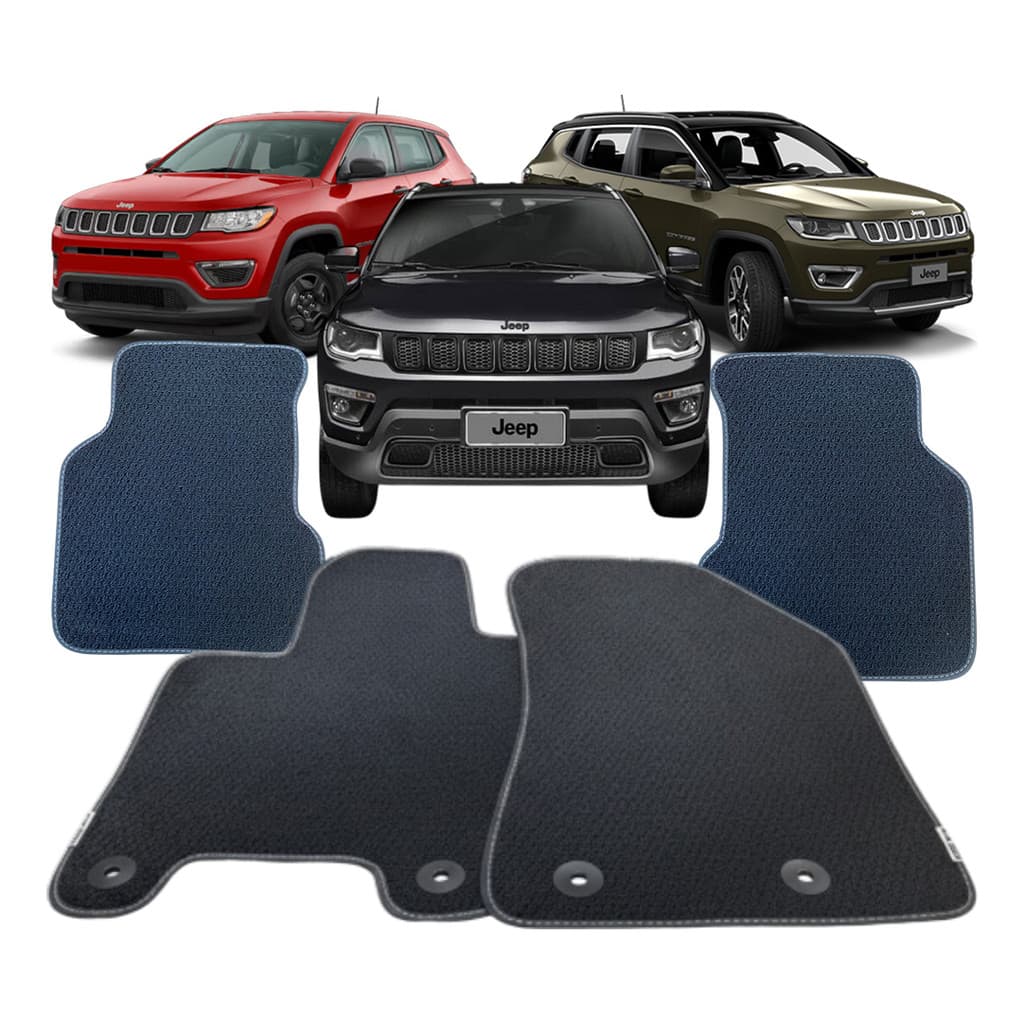 Jogo De Tapete Jeep Compass Original Mopar Carpete Genuíno Preto