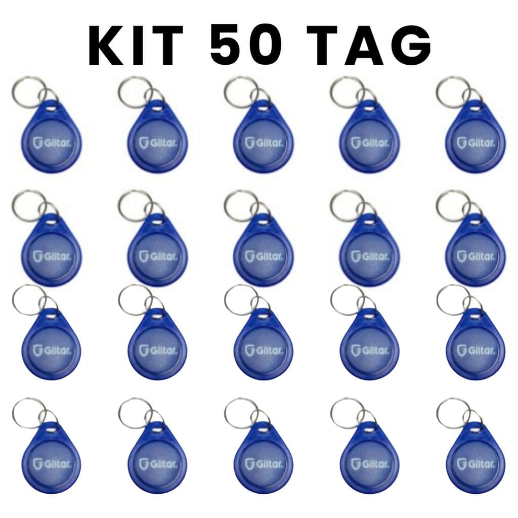 Kit 50 Chaveiro Tag Proximidade Rfid 125khz - Giltar