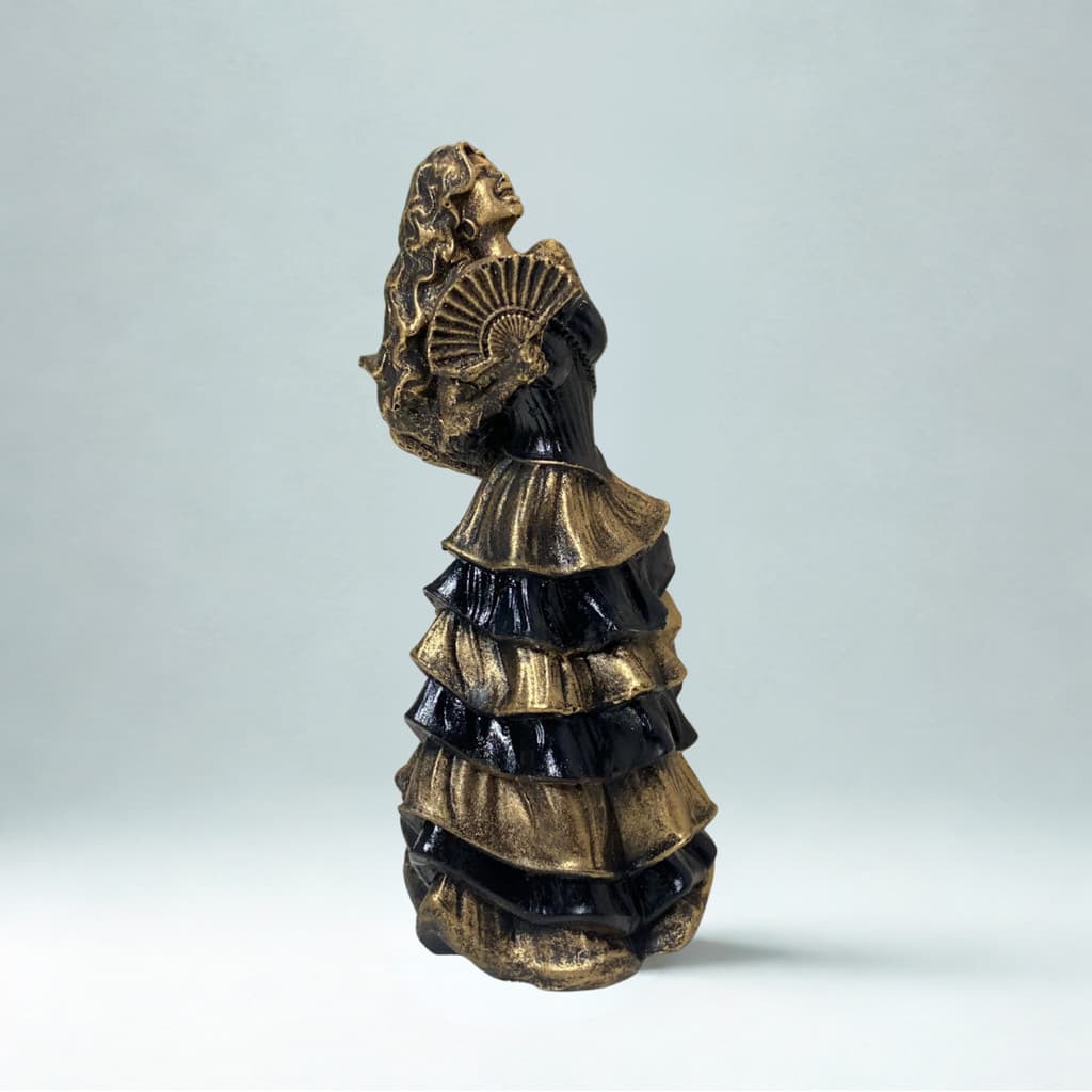Escultura Dama Da Noite Sedução Vintage Resina 10 cm Umbanda