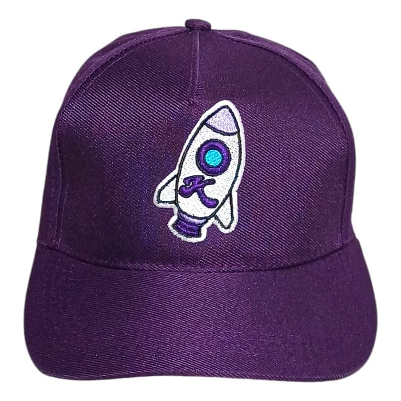 Bone Ketlen Roxo Foguete Bordado Com Ajuste Atrás Emily Vick